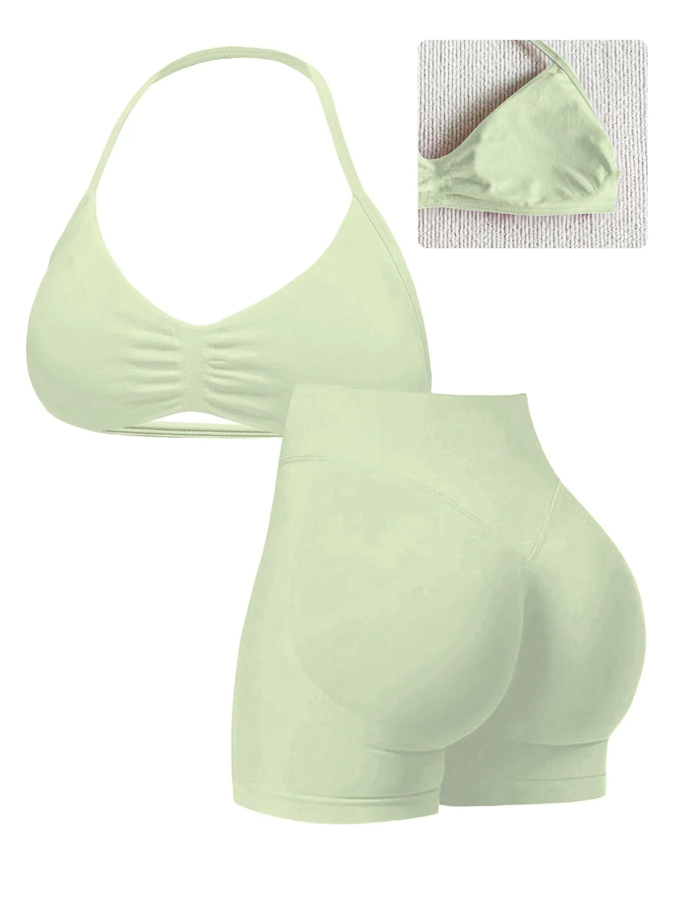 Elevate Your Workout with Our Stylish Women's High-Waist Yoga Set - Perfect for Running and Gym Sessions!