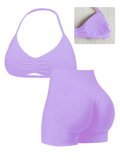Elevate Your Workout with Our Stylish Women's High-Waist Yoga Set - Perfect for Running and Gym Sessions!