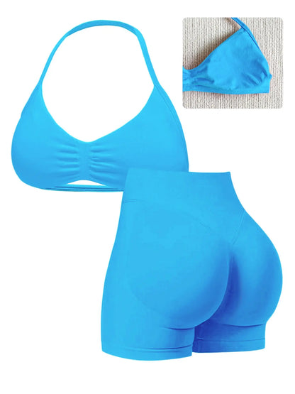 Elevate Your Workout with Our Stylish Women's High-Waist Yoga Set - Perfect for Running and Gym Sessions!
