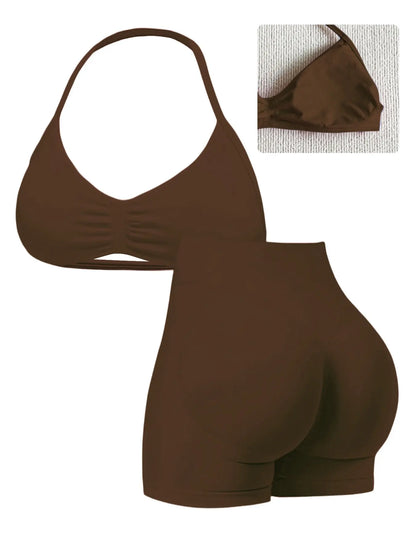 Elevate Your Workout with Our Stylish Women's High-Waist Yoga Set - Perfect for Running and Gym Sessions!