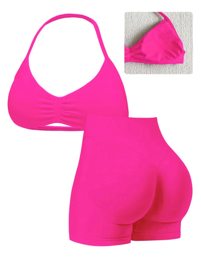 Elevate Your Workout with Our Stylish Women's High-Waist Yoga Set - Perfect for Running and Gym Sessions!