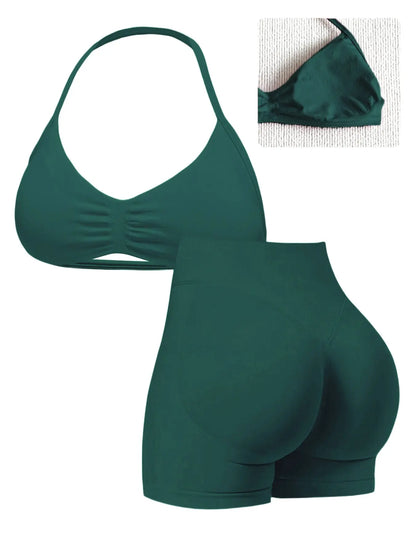 Elevate Your Workout with Our Stylish Women's High-Waist Yoga Set - Perfect for Running and Gym Sessions!