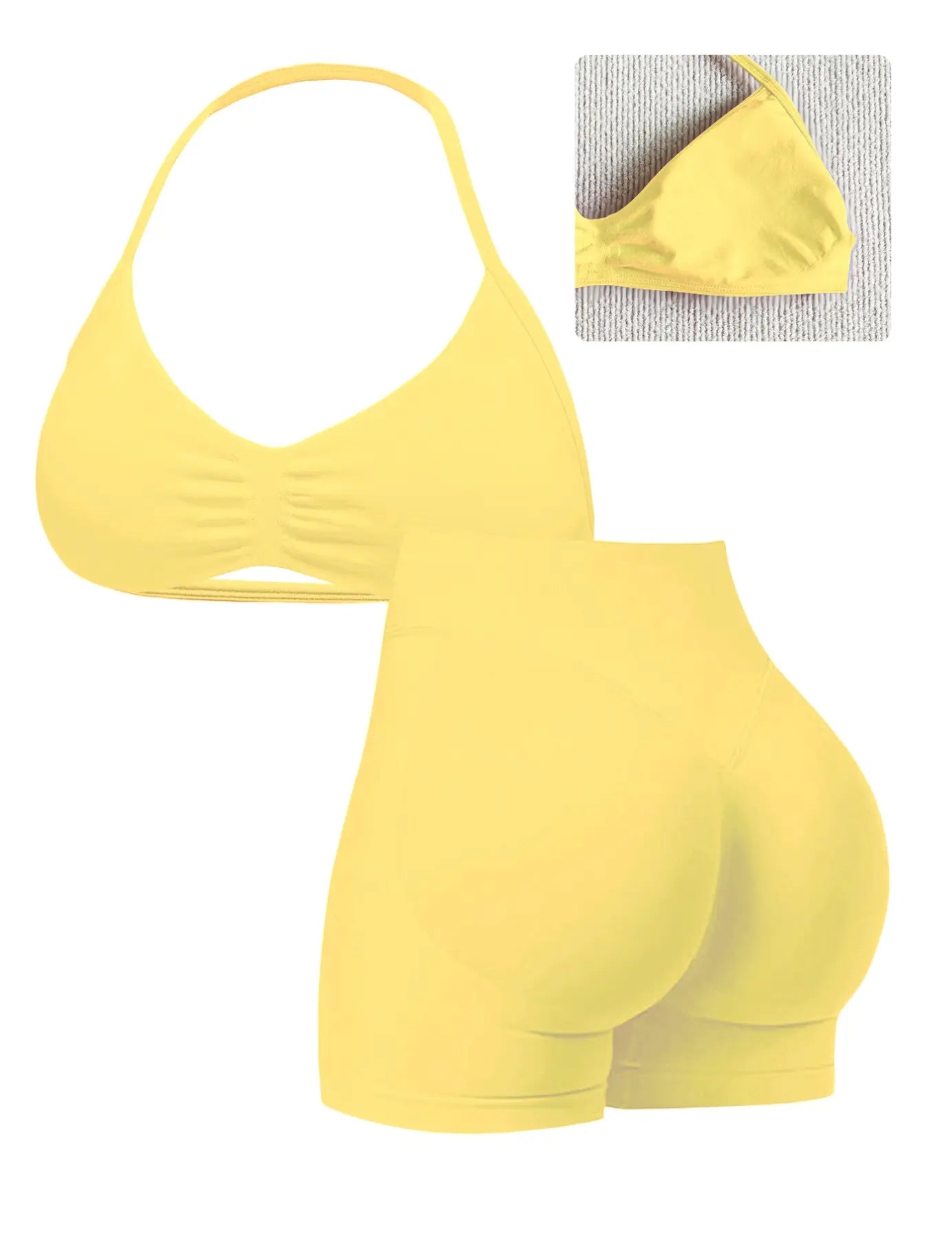 Elevate Your Workout with Our Stylish Women's High-Waist Yoga Set - Perfect for Running and Gym Sessions!