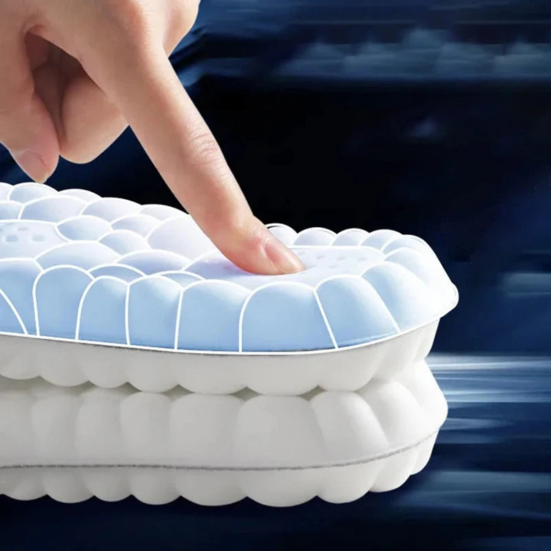 Latex Sport Insoles Soft High Elasticity Shoe Pads Orthotic Breathable Deodorant Shock Absorption Cushion Arch Support Insole