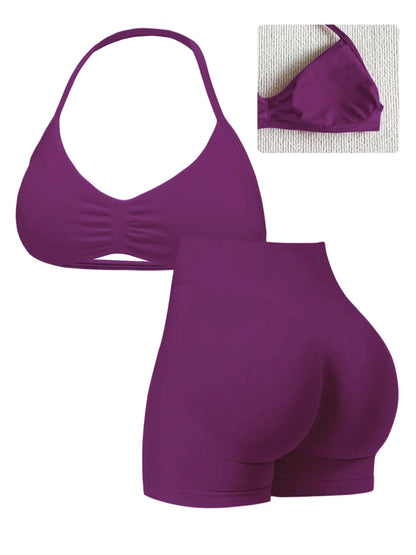 Elevate Your Workout with Our Stylish Women's High-Waist Yoga Set - Perfect for Running and Gym Sessions!