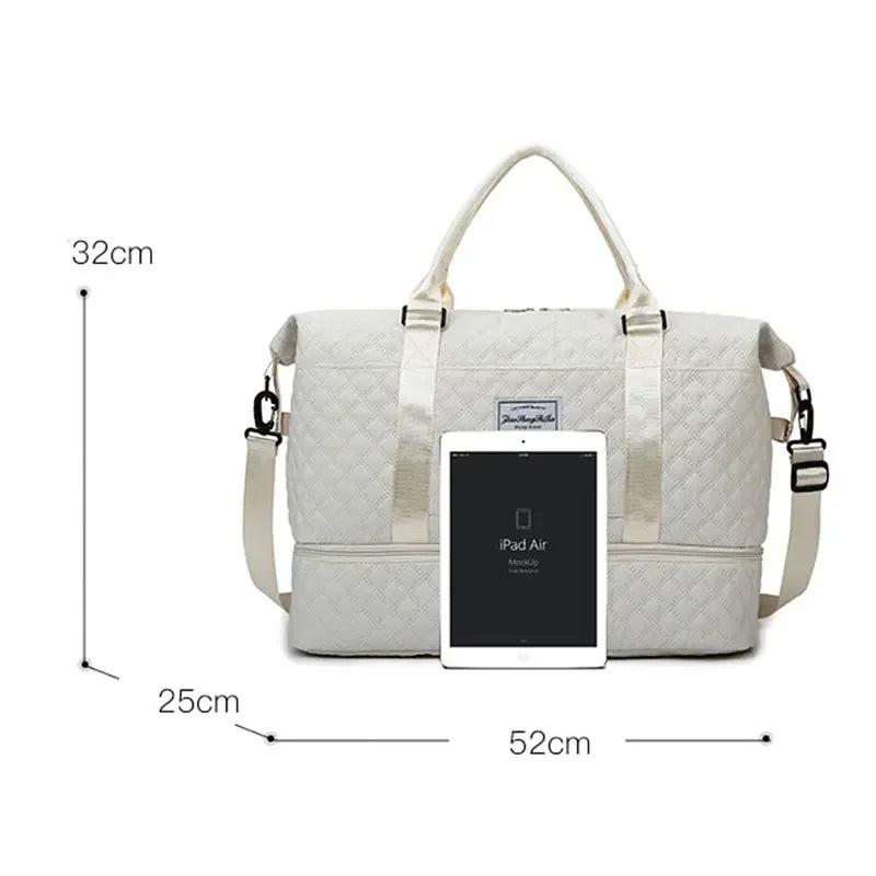 Lightweight Luggage Bag, Large Capacity Travel Duffle Bag Gym Tote Bags, Shoulder Weekender Overnight Bag