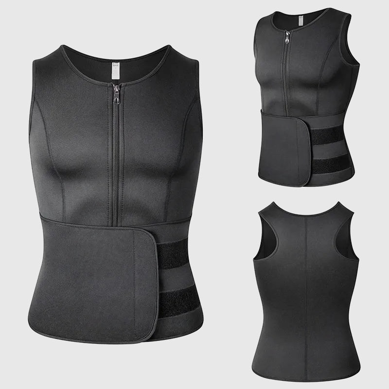 Men's Waist Trainer Vest – Sauna Sweat Shapewear